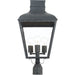 Dumont Outdoor 3 Light Graphite Post Mount - Outdoor Post Mount