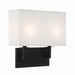 Durham Black Forged 2 Light Wall Sconce Crystorama DUR-A3542-BF