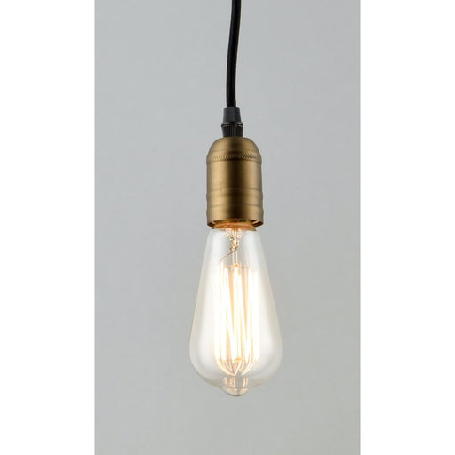 Early Electric Black / Antique Brass Single Pendant - Pendants