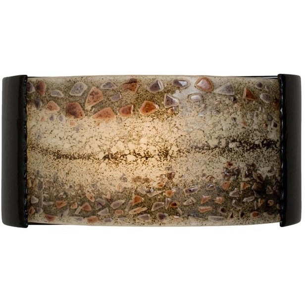 Ebb and Flow Black Gloss and Multi Galaxy Wall Sconce - Wall Sconce