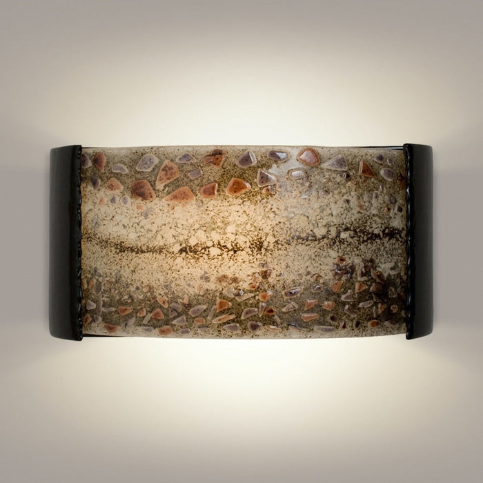 Ebb and Flow Black Gloss and Multi Galaxy Wall Sconce - Wall Sconce