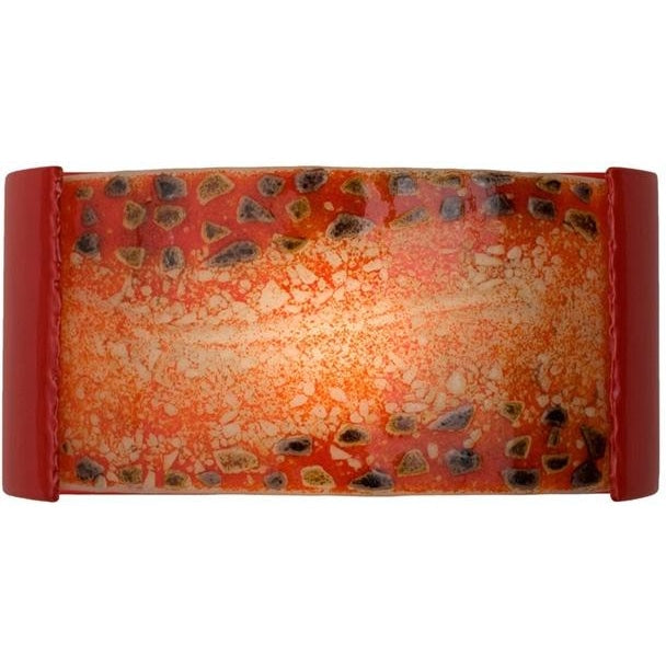 Ebb and Flow Matador Red and Multi Fire Wall Sconce - Wall Sconce