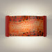 Ebb and Flow Matador Red and Multi Fire Wall Sconce - Wall Sconce
