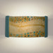 Ebb and Flow Teal Crackle and Multi Amber Wall Sconce - Wall Sconce