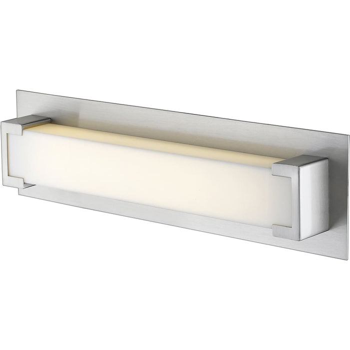 Elara Brushed Nickel LED Vanity - Bath & Vanity