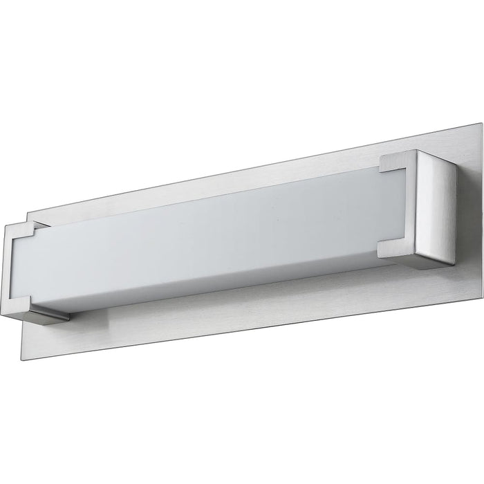 Elara Brushed Nickel LED Vanity - Bath & Vanity