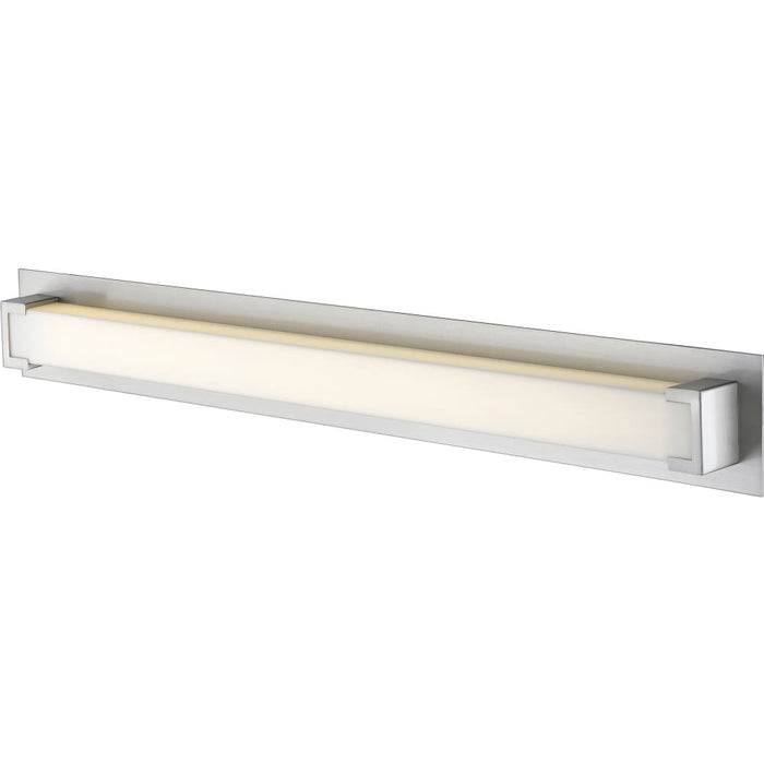 Elara Brushed Nickel LED Vanity - Bath & Vanity