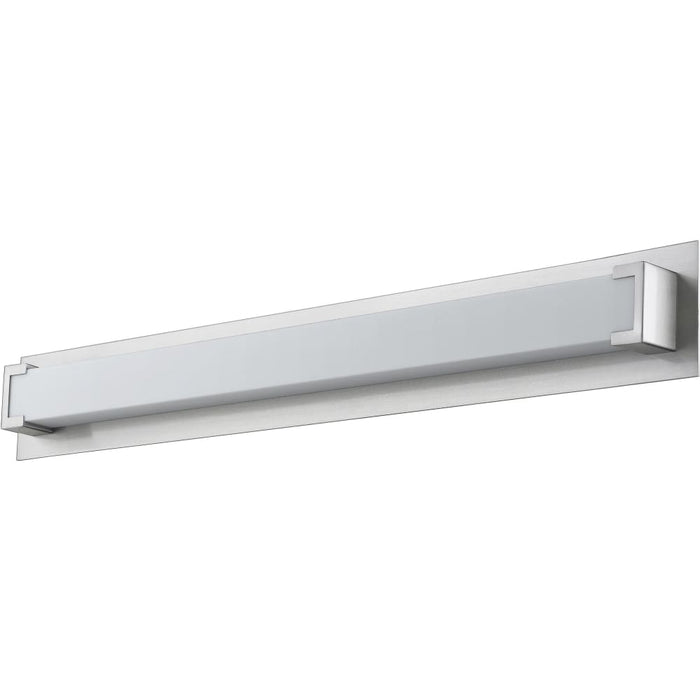 Elara Brushed Nickel LED Vanity - Bath & Vanity