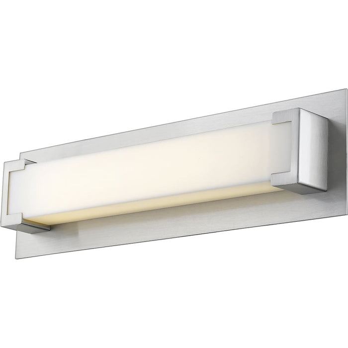 Elara Brushed Nickel LED Vanity - Bath & Vanity