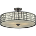 Elea Bronze Semi-Flushmount | theLightShop