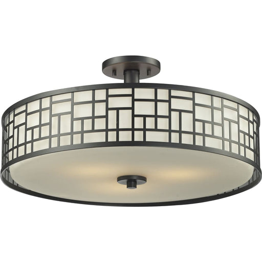 Elea Bronze Semi-Flushmount | theLightShop
