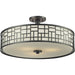 Elea Bronze Semi-Flushmount | theLightShop