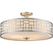 Elea Brushed Nickel Semi-Flushmount | theLightShop