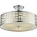 Elea Chrome Semi-Flushmount | theLightShop