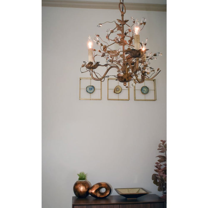 Elegante Etruscan Gold Mini Chandelier - Chandeliers
