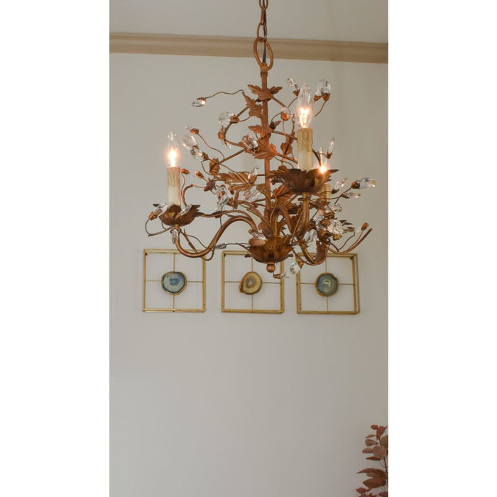 Elegante Etruscan Gold Mini Chandelier - Chandeliers