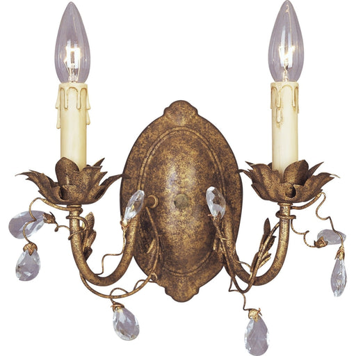 Elegante Etruscan Gold Wall Sconce - Wall Sconce