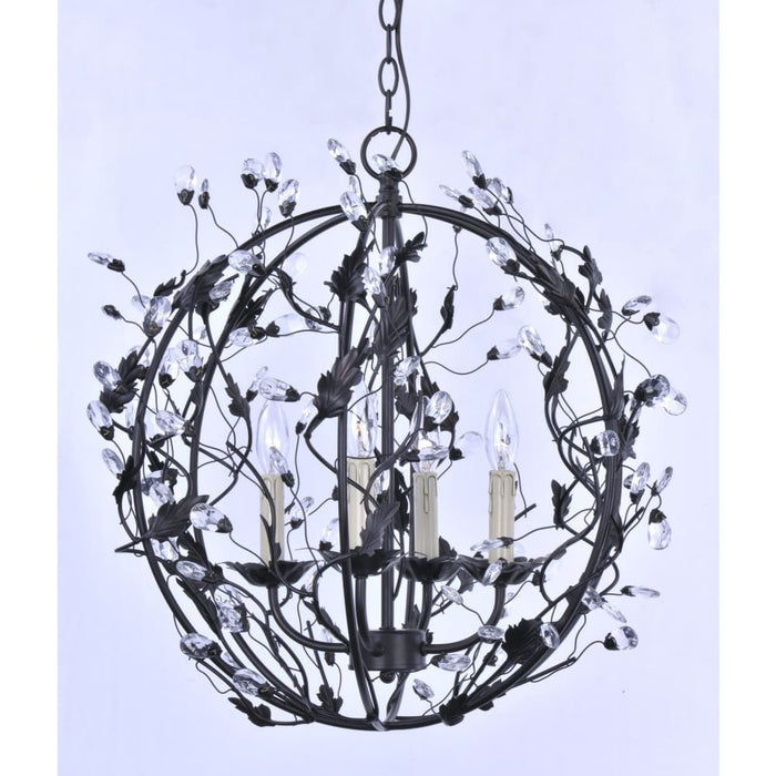 Elegante Oil Rubbed Bronze Mini Chandelier - Chandeliers