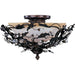 Elegante Oil Rubbed Bronze Semi-Flush Mount - Semi-Flushmounts