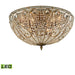 Elizabethan Dark Bronze LED Flush Mount - Flushmounts