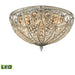 Elizabethan Weathered Zinc LED Flush Mount - Flushmounts