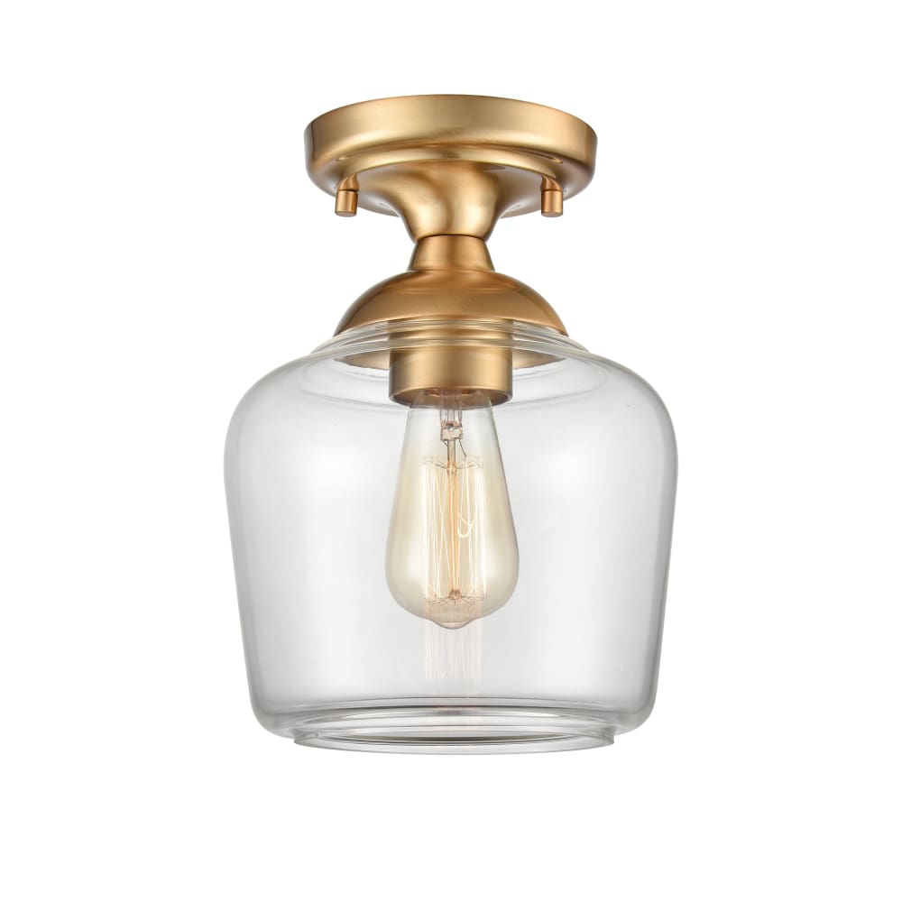Elk Agnes Satin Brass 1 Light Semi-Flushmount 81564/1 - Semi-Flushmounts