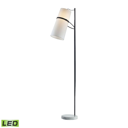 Elk Banded Shade Matte Black LED 1 Light Floor Lamp D2730-LED - Floor Lamps