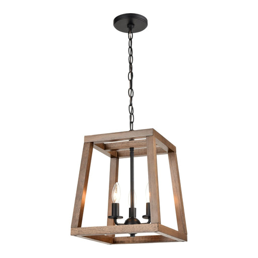 Elk Barrow Matte Black 3 Light Chandelier 81415/3 - Chandeliers