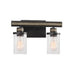 Elk Beaufort Anvil Iron 2 Light Vanity Light 89153/2 - Bath & Vanity