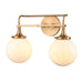 Elk Beverly Hills Satin Brass 2 Light Vanity Light 30142/2 - Bath & Vanity