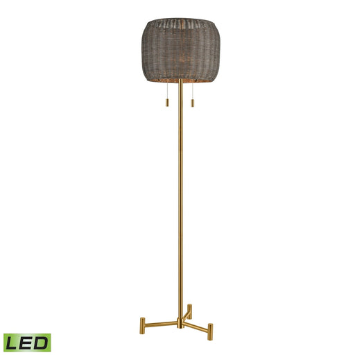 Elk Bittar Aged Brass LED 2 Light Floor Lamp D4693-LED - Floor Lamps
