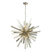 Elk Cataclysm Silver Leaf 8 Light Chandelier 1141-073 - Chandeliers