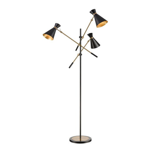 Elk Chiron Black LED 3 Light Floor Lamp D4520 - Floor Lamps