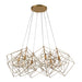 Elk Connexions Gold Leaf 6 Light Chandelier 1141-032 - Chandeliers