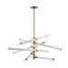 Elk Crosspiece White 6 Light Chandelier H0018-10359 - Chandeliers
