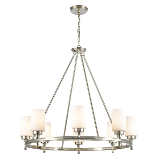 Elk Dawson Satin Nickel 8 Light Chandelier 11668/8 - Chandeliers