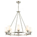 Elk Dawson Satin Nickel 8 Light Chandelier 11668/8 - Chandeliers