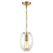Elk Ellipsa Satin Brass 1 Light Mini-Pendant 30050/1 - Mini-Pendants