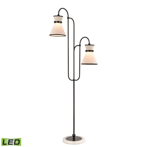 Elk Emsworth Matte Black LED 2 Light Floor Lamp H0019-7984-LED - Floor Lamps