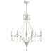 Elk French Parlor Vintage White 9 Light Chandelier 33477/9 - Chandeliers