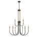 Elk Glendon Matte Black 9 Light Chandelier 46346/9 - Chandeliers
