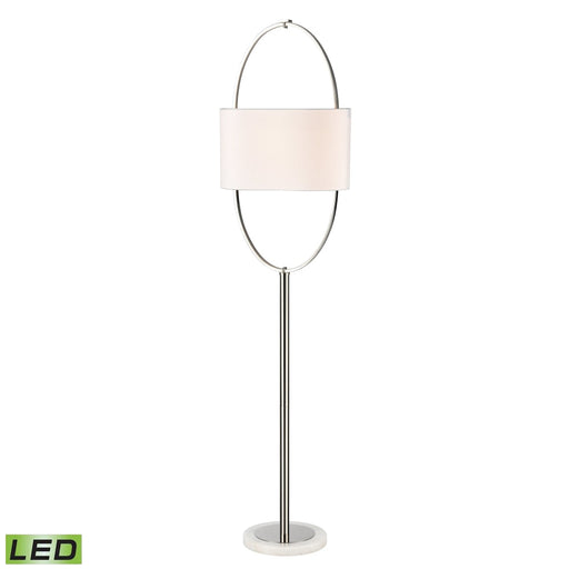 Elk Gosforth Polished Nickel LED 1 Light Floor Lamp H0019-9572-LED - Floor Lamps