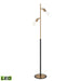 Elk Kelston Matte Black LED 2 Light Floor Lamp S0019-9564-LED - Floor Lamps