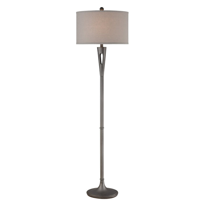 Elk Lightning Rod Pewter 1 Light Floor Lamp D3992 - Floor Lamps