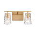 Elk Lightweave Satin Brass 2 Light Vanity Light 82171/2 - Bath & Vanity