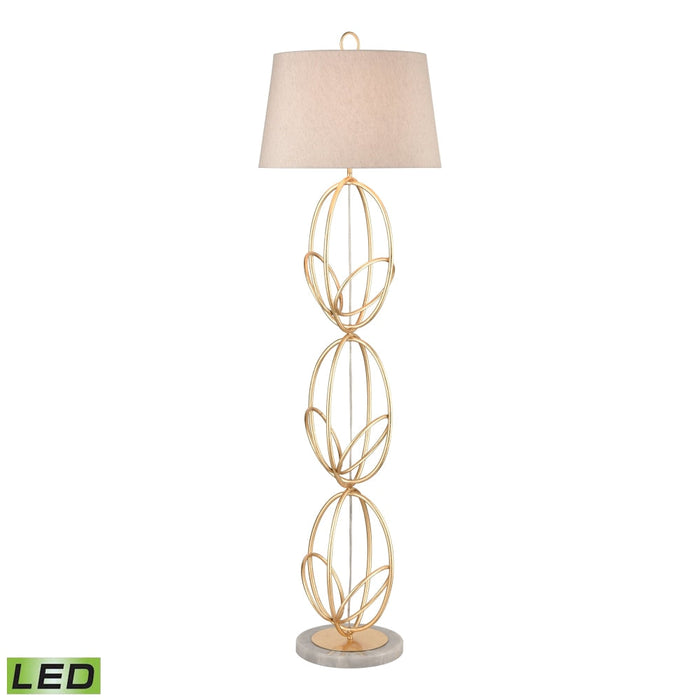 Elk Morely Gold Leaf LED 1 Light Floor Lamp H0019-7988-LED - Floor Lamps