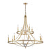 Elk Noura Champagne Gold 12 Light Chandelier 69488/8+4 - Chandeliers