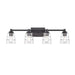 Elk Pulsate Matte Black 4 Light Vanity Light 67983/4 - Bath & Vanity