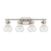 Elk Salamanca Satin Nickel 4 Light Vanity Light 18663/4 - Bath & Vanity