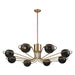 Elk Scarab Aged Brass 8 Light Chandelier D3875 - Chandeliers